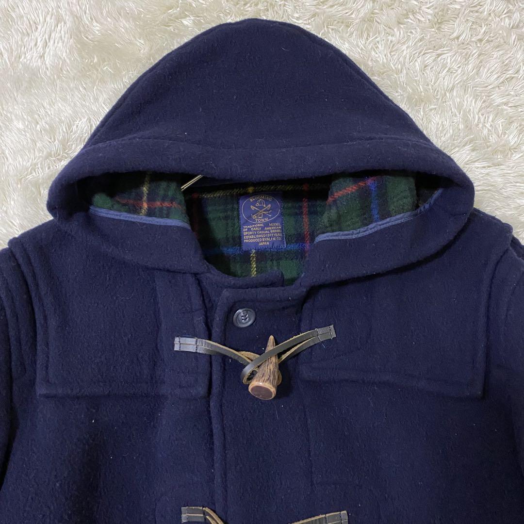 【美品】ブルーミング タウン カシミヤ混ダッフルコート ロング 日本製L相当