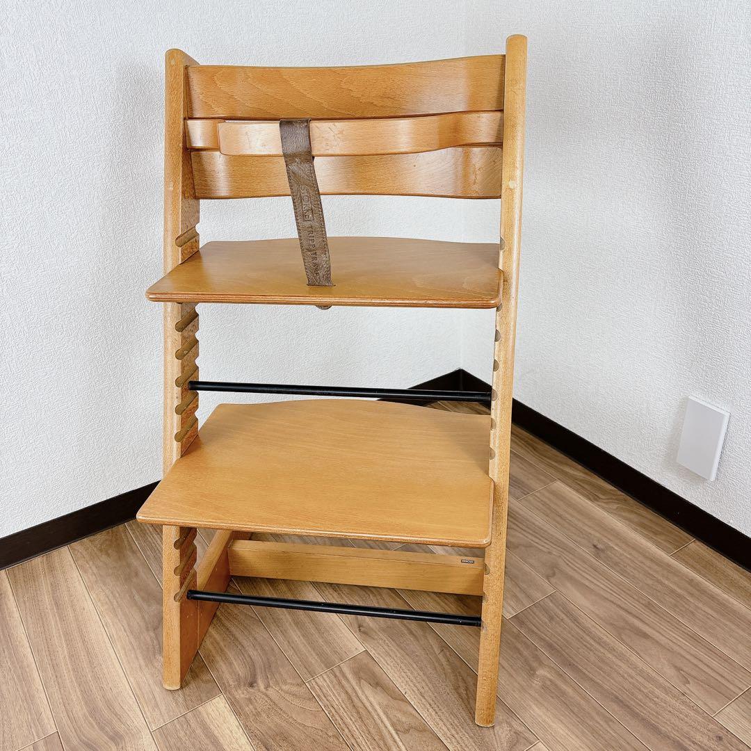 【美品】STOKKE TRIPP TRAPP ナンバー3 廃盤ベビーセット付き