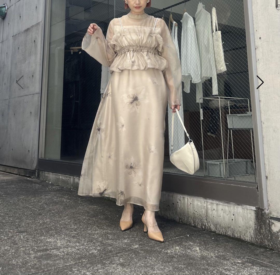 【ギフト】 美品】willfully オケージョンドレスFree/TAN スーツ・フォーマル・ドレス