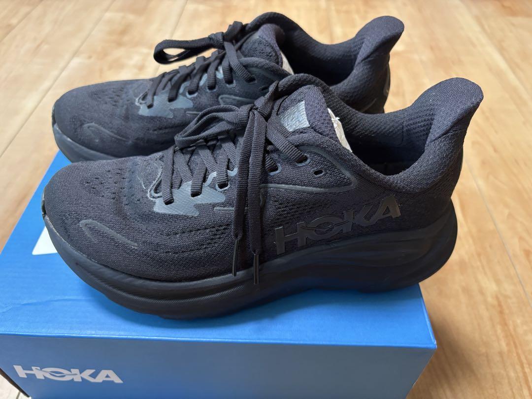 HOKAホカクリフトン10CLIFTON10 23cmブラックスニーカー