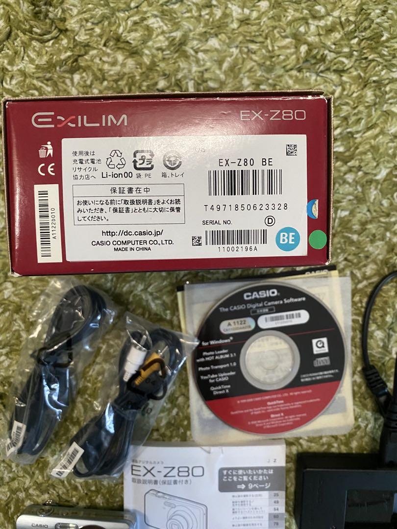 CASIO EXILIM EX-Z80 コンデジ カメラ 動作確認済　デジカメ