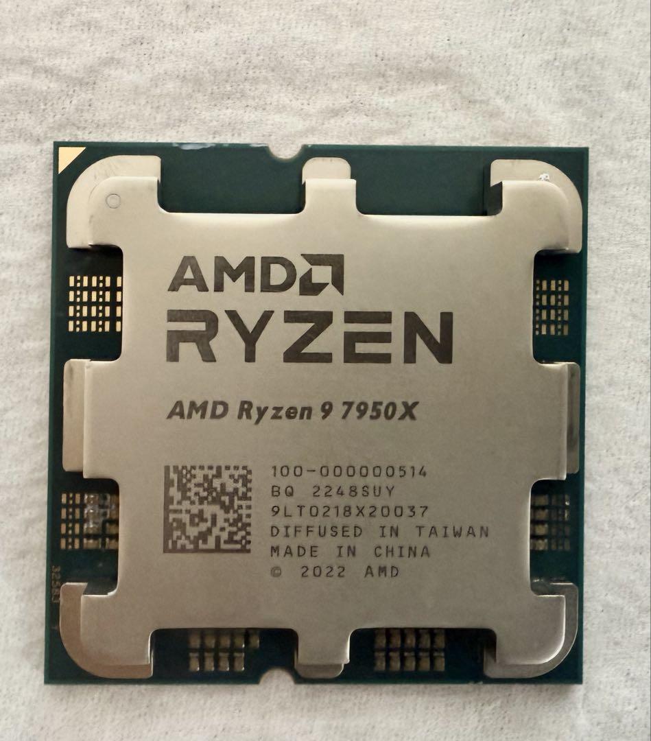 AMD Ryzen 9 7950X 7000シリーズ CPU 動作確認済 - メルカリ