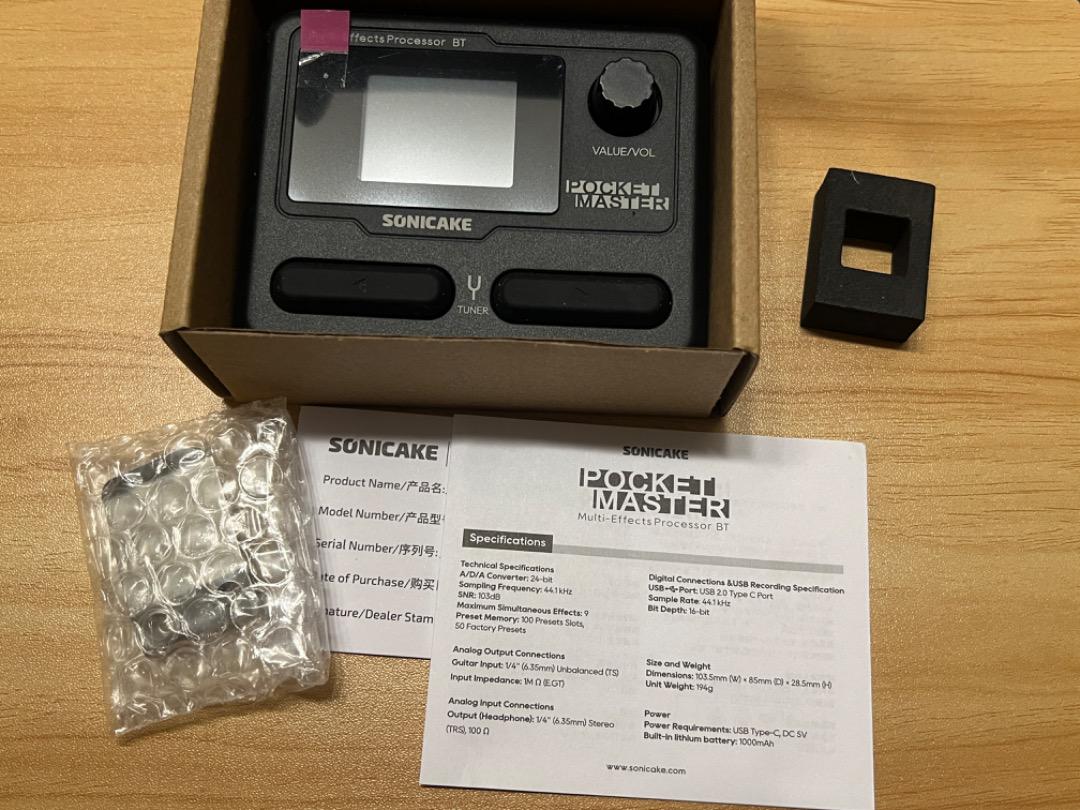 Sonicake Pocket Master 超小型マルチエフェクター　ブラック