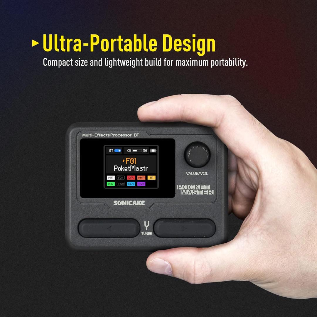 Sonicake Pocket Master 超小型マルチエフェクター　ブラック