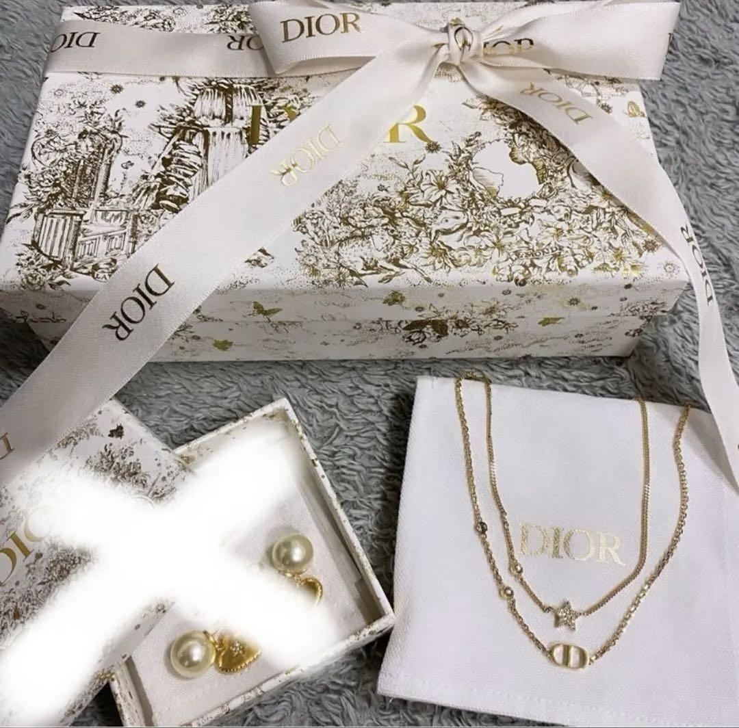 包装済み♡国内買付 PETIT CD ダブル ネックレス 国内発送♡】Dior PETIT CD ダブル ネックレス