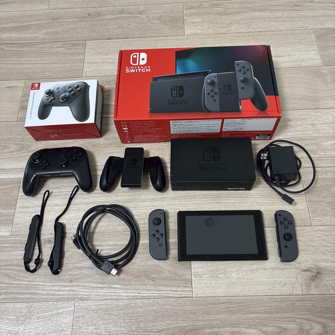 Nintendoswitch本体とproコンセット Nintendo Switch 本体とコントローラーセット