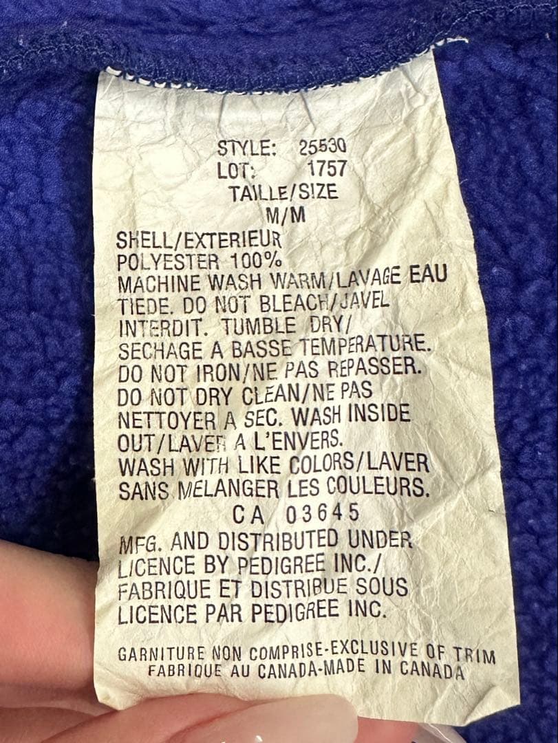 パタゴニア 80s ®︎タグ スナップT シンチラ フリース カナダ製 パタゴニア 80s ®︎タグ スナップT シンチラ フリース カナダ製