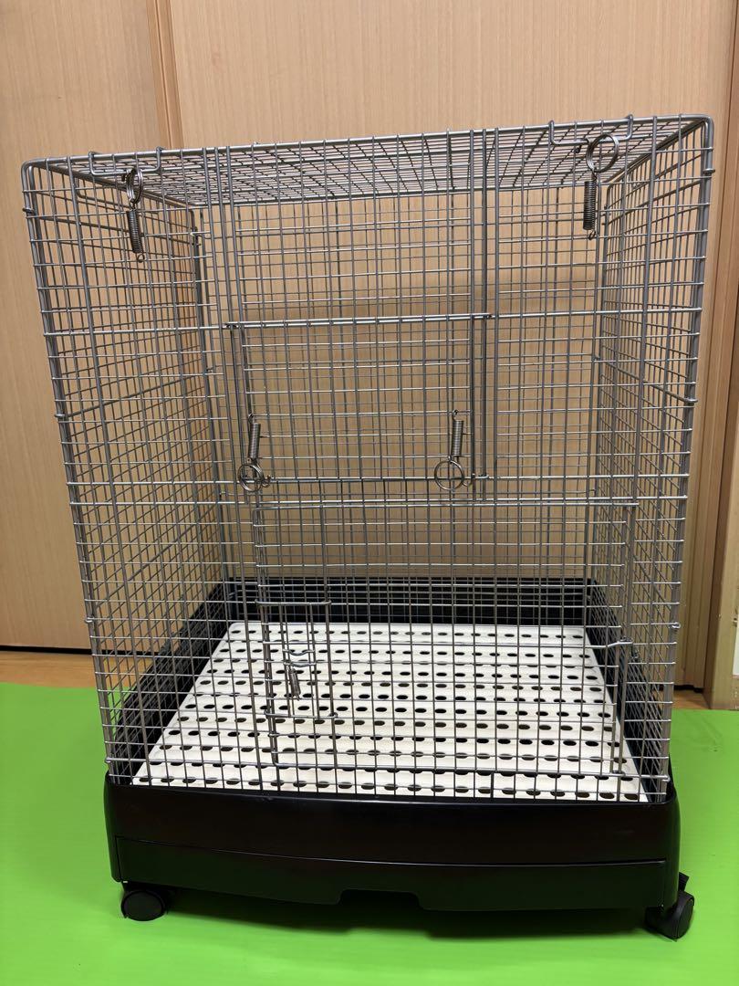 金属製ケージ 引き出し式トレイ付き