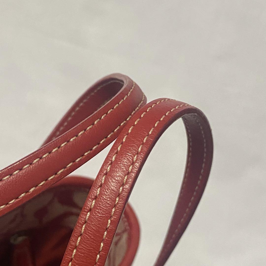 COACH コーチ ミニトートバッグ シグネチャー キャンバス レザー