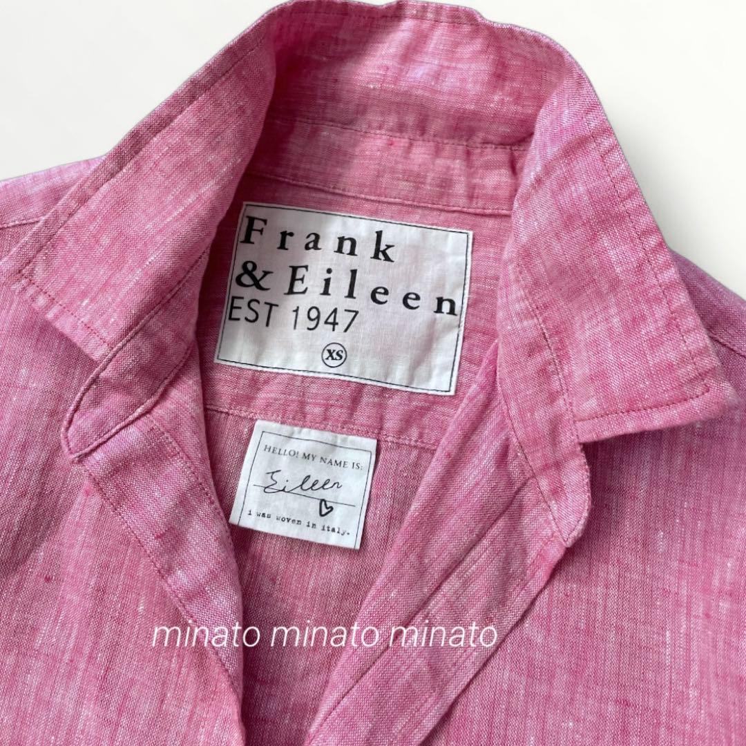 未使用級 Frank&Eileenフランク&アイリーン イタリアンリネンシャツ