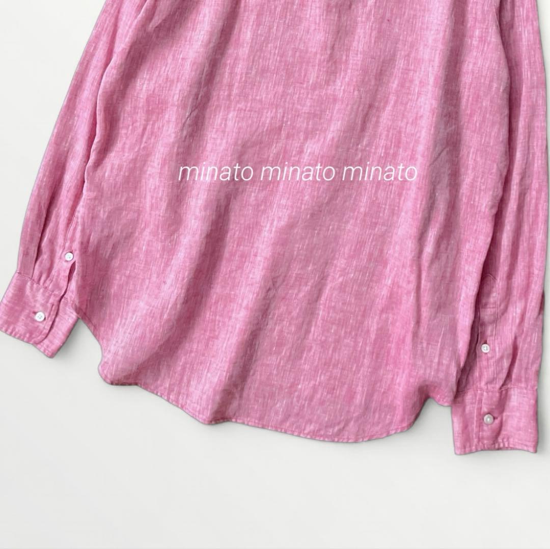 未使用級 Frank&Eileenフランク&アイリーン イタリアンリネンシャツ