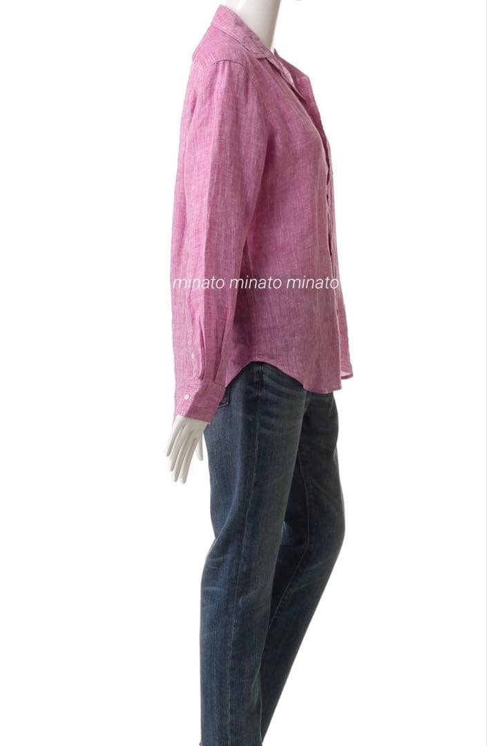 未使用級 Frank&Eileenフランク&アイリーン イタリアンリネンシャツ