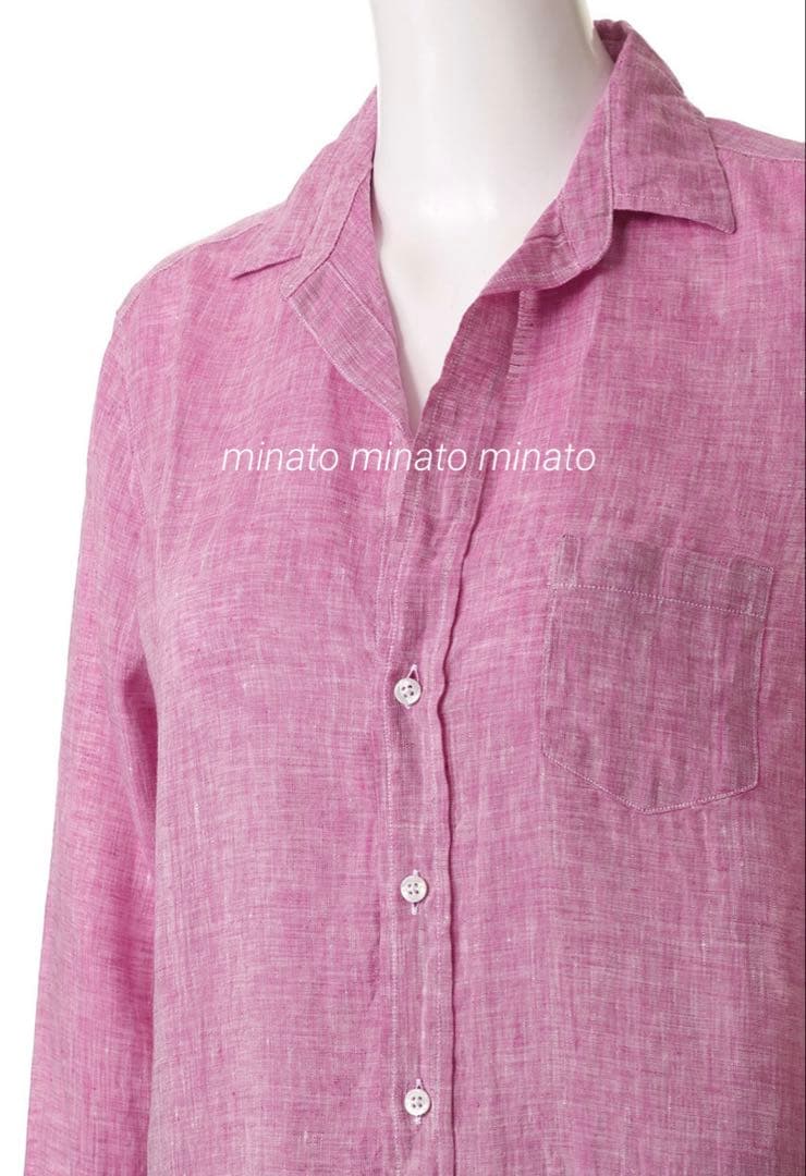 未使用級 Frank&Eileenフランク&アイリーン イタリアンリネンシャツ