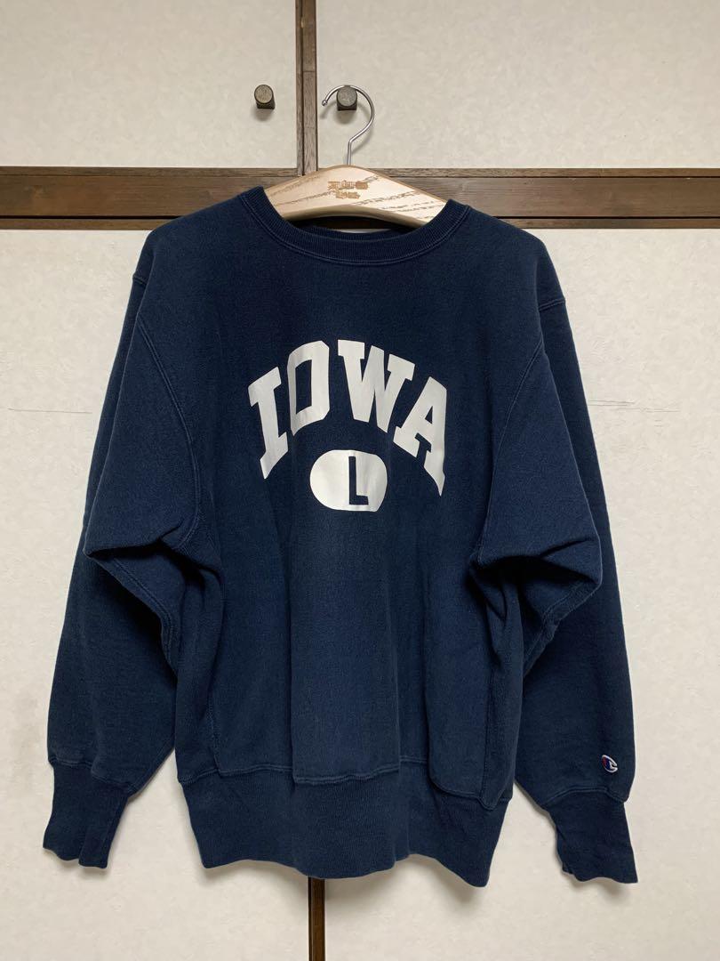 美品　Champion リバースウィーブ　iowa ネイビー　90s