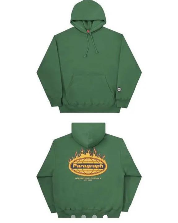 Paragraph flame edition hoodie グリーン rqs8L-m46743470750 格安
