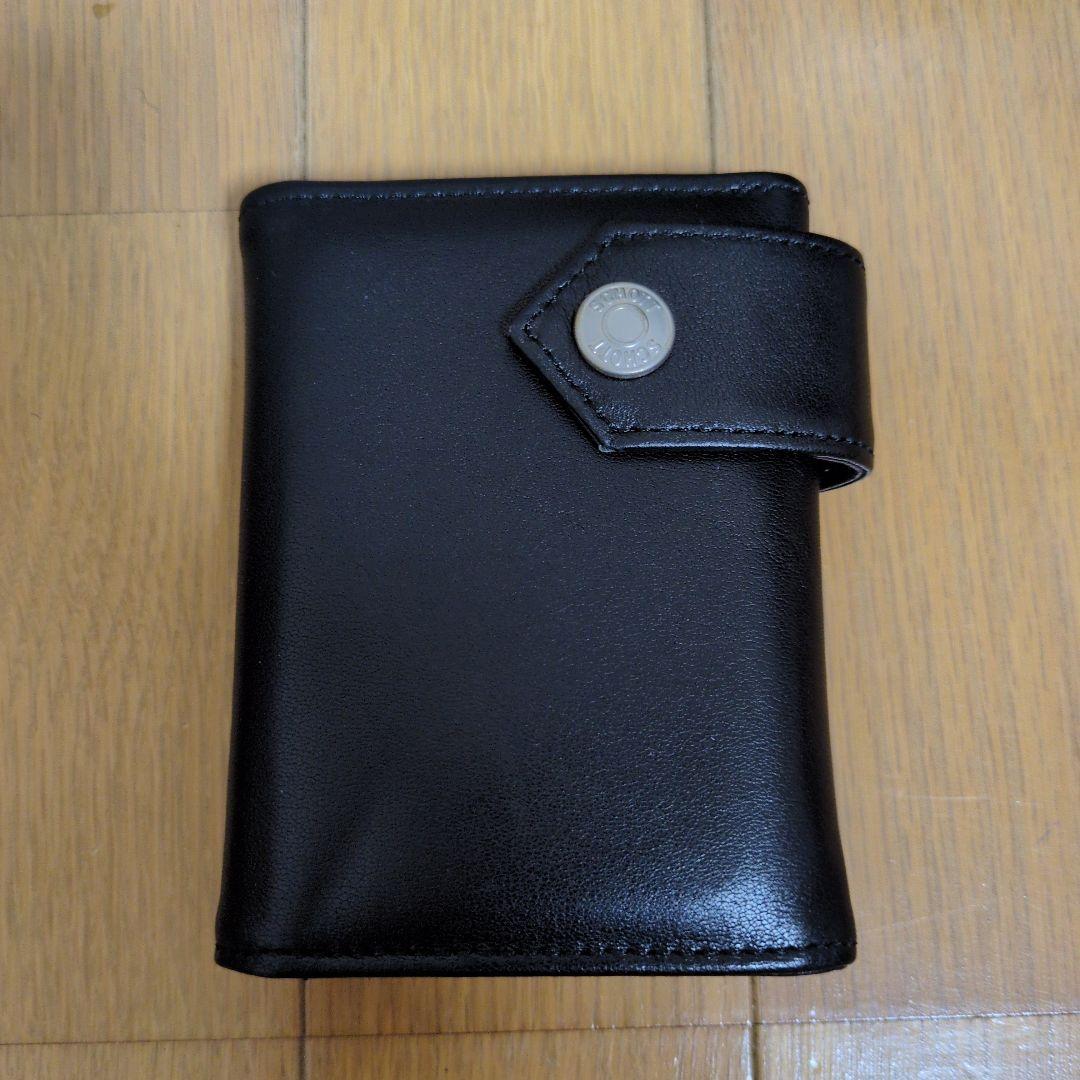 Shott ブラック 三つ折り財布 星モチーフ