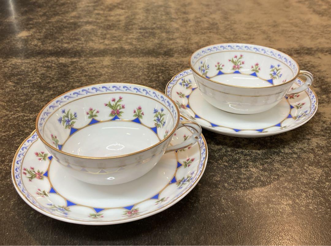 ベルナルド シャトーブリアン リモージュ カップ&ソーサー 2客セット