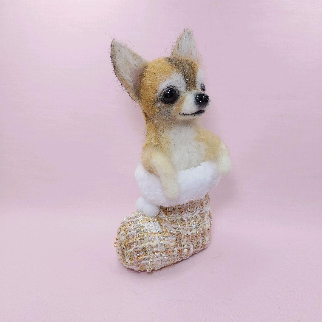 リン様 羊毛フェルト チワワ ハンドメイド 犬