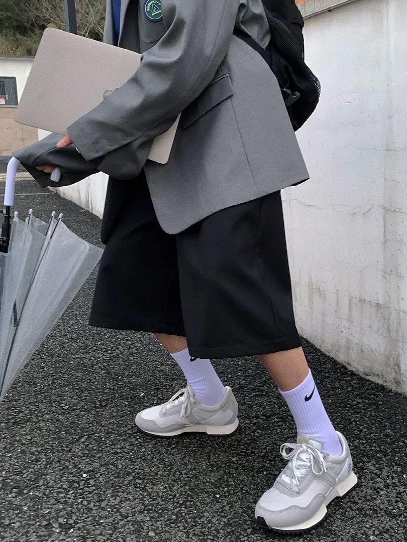 Aurocean 黑ハーフパンツ　新品　ショットパンツ