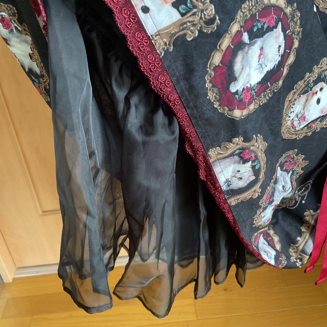 アンシャンテリックアンシャンテリー 復刻 猫の王女達の肖像画 ジャンスカ 正規品セール アンシャンテリックアンシャンテリー 復刻 猫の王女達の肖像画 ジャンスカ ひざ丈ワンピース