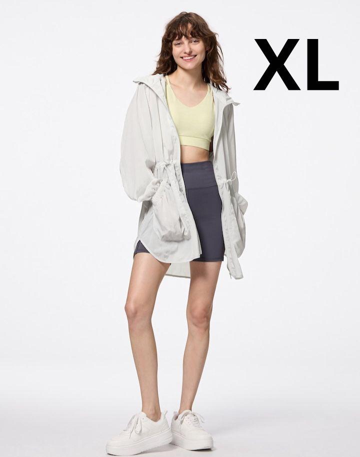 gu UVカットシアーポケッタブルパーカGA+E　ジーユー　新品　未使用　xl