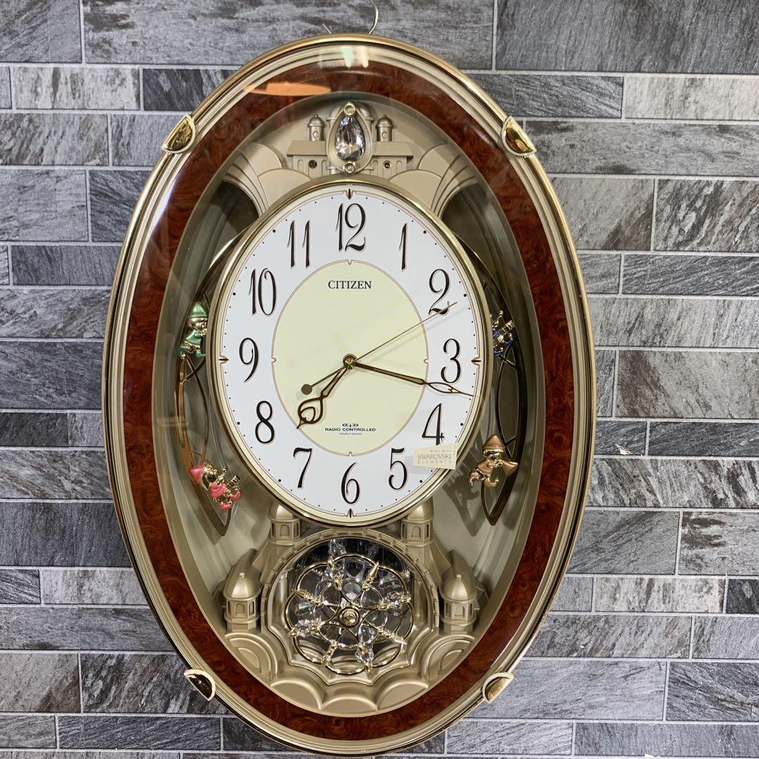 生産終了品 CITIZEN 電波掛時計 パルミューズクイーンダムN 4MN484 生産終了品 CITIZEN 電波掛時計 パルミューズクイーンダムN 4MN484