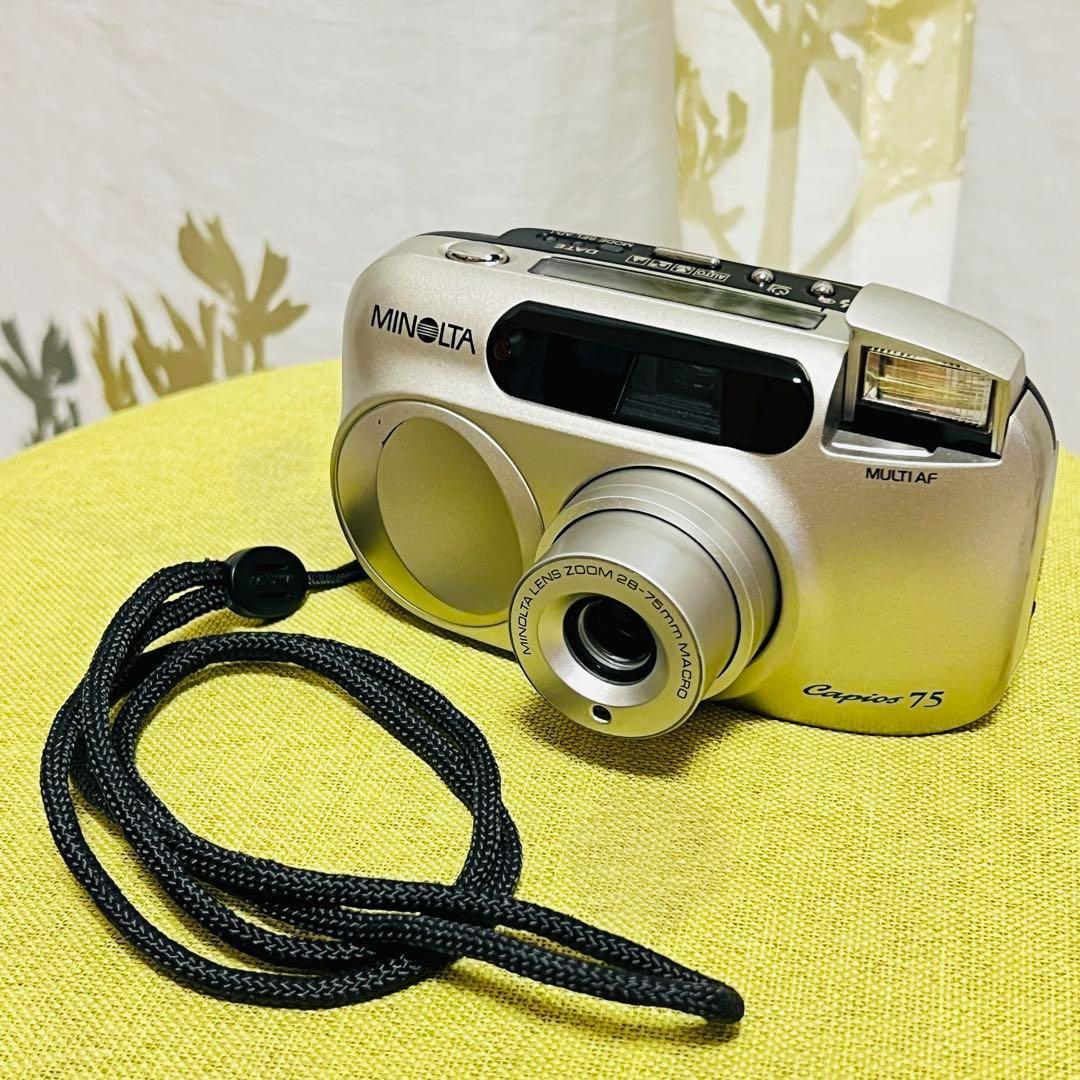 動作確認OK】MINOLTA capios 75 コンパクトカメラ - メルカリ