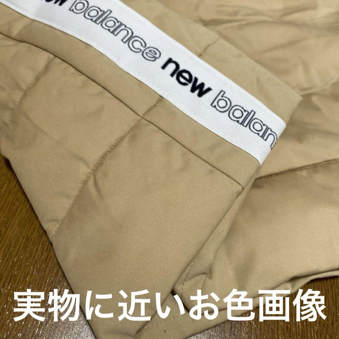 ニューバランス　ゴルフ　中綿　ワンピース　ベージュ　サイドロゴ　サイズＭ　美品