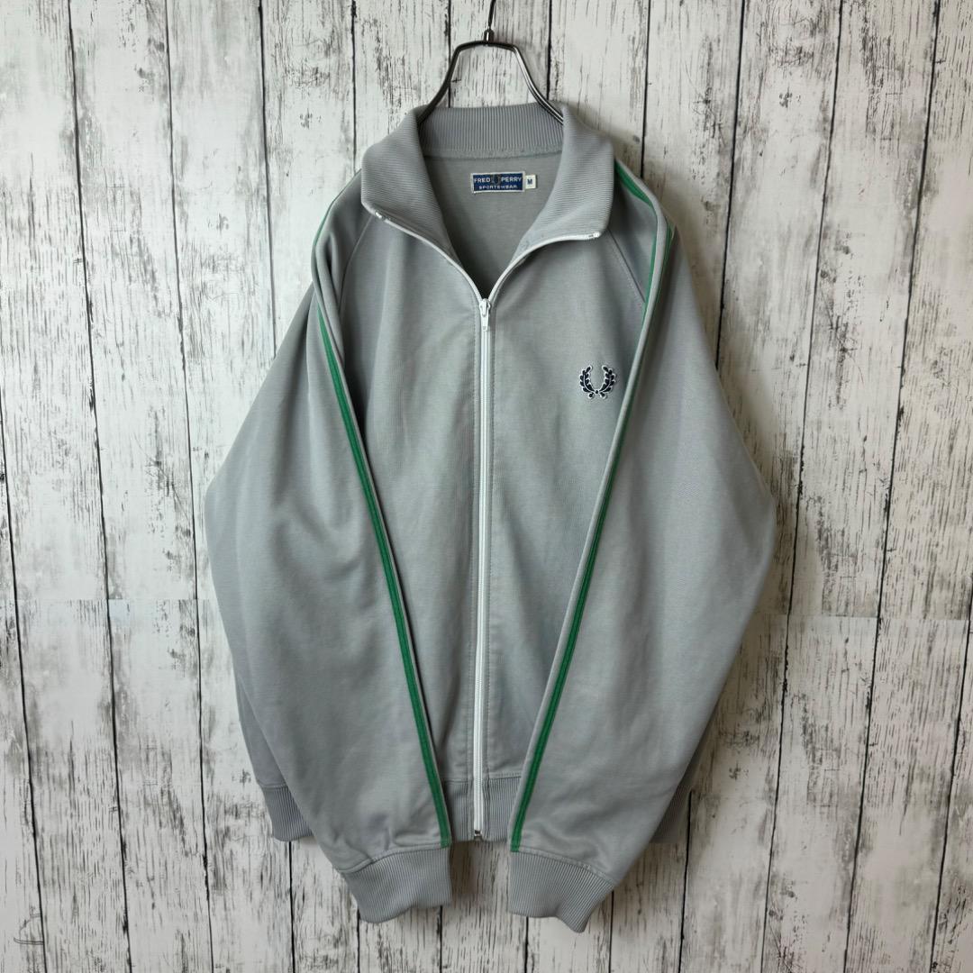 フレッドペリー ☆L~XL☆淡いブルーグレー(水色系）ｘボルドー☆ジャージ☆ - メルカリ