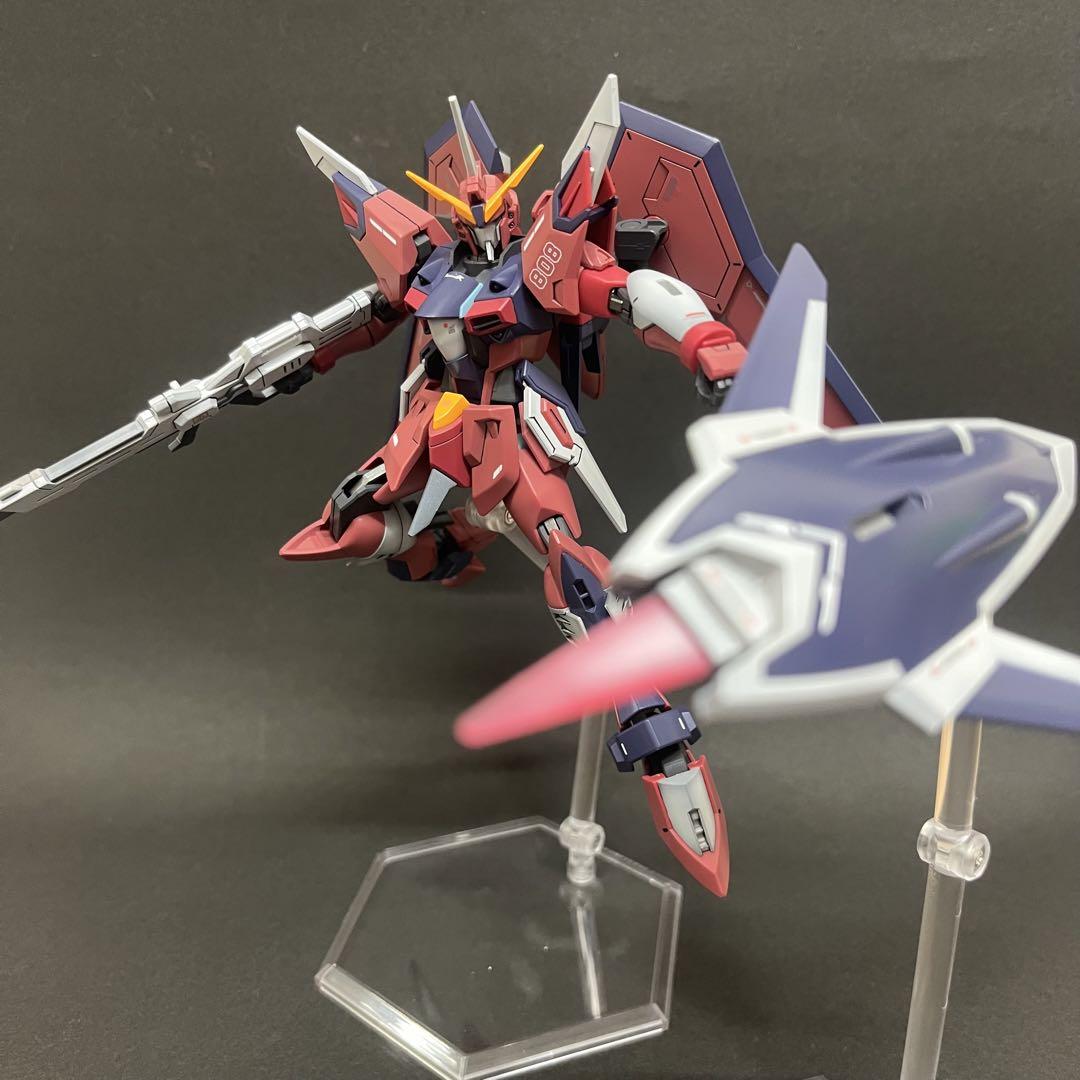 HG イモータルジャスティスガンダムガンプラ全塗装完成品