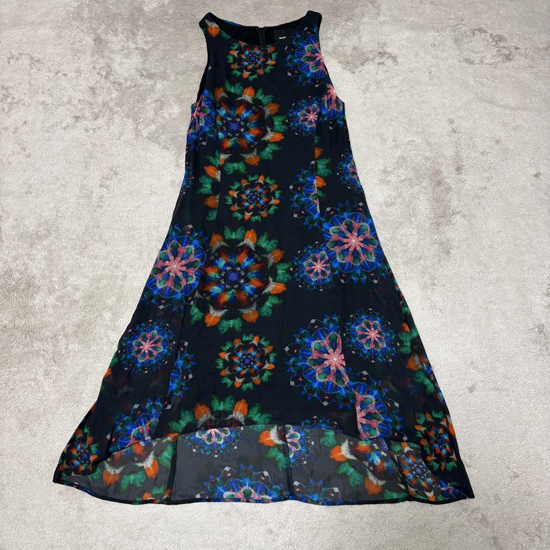desigual デシグアル ノースリーブ チュニックワンピース 変形 Sサイズ