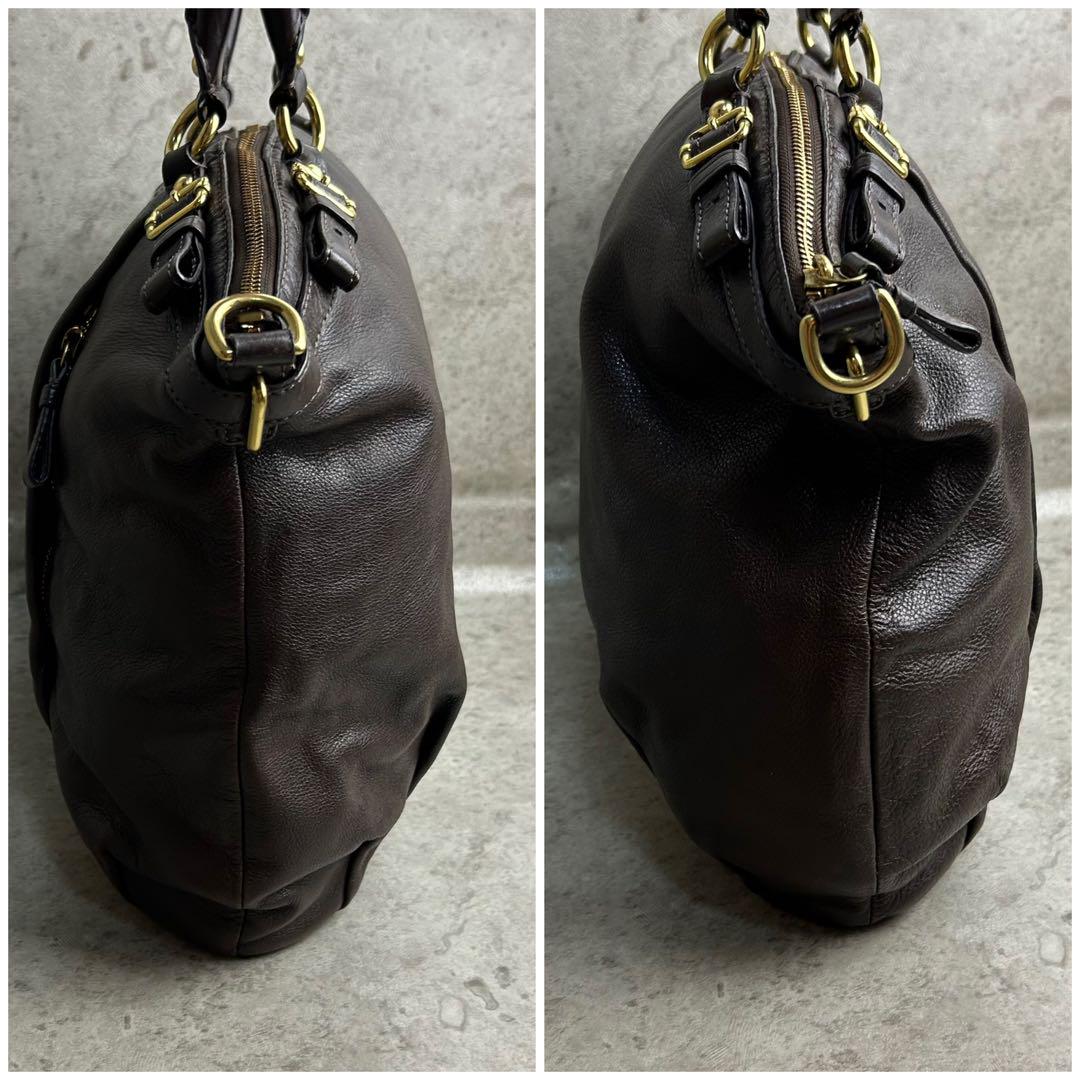 ✨良品✨️COACH トートバッグ レザー バックル ゴールド金具