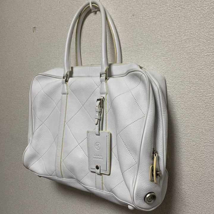 定価9万円弱 稀少な白★KENJI AMADANA ボストンバッグ