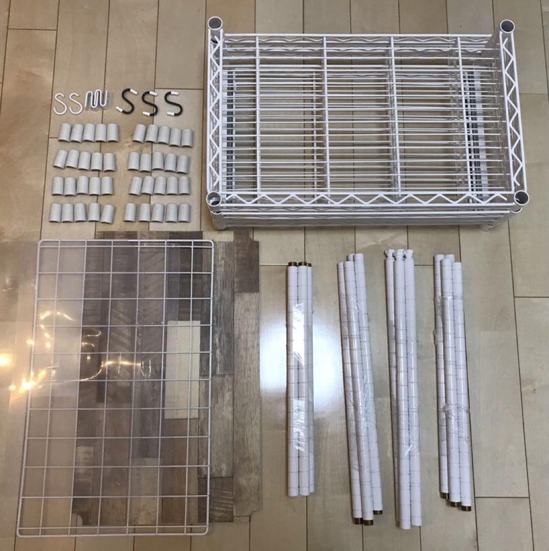 アイリスオーヤマ　キッチン用メタルラック　ホワイト