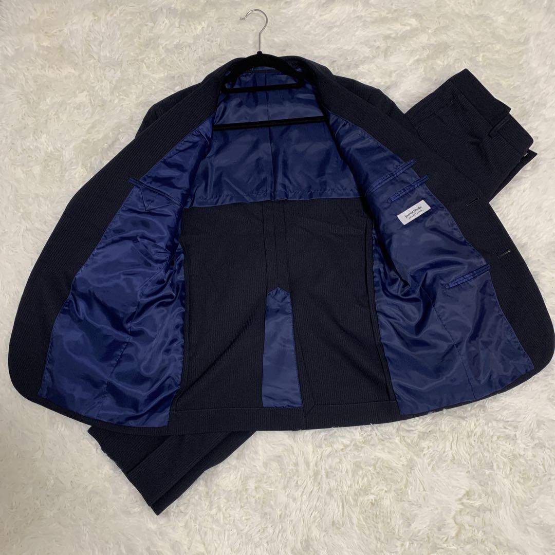 【美品】Journal Works メンズスーツ セットアップ ストライプ A6