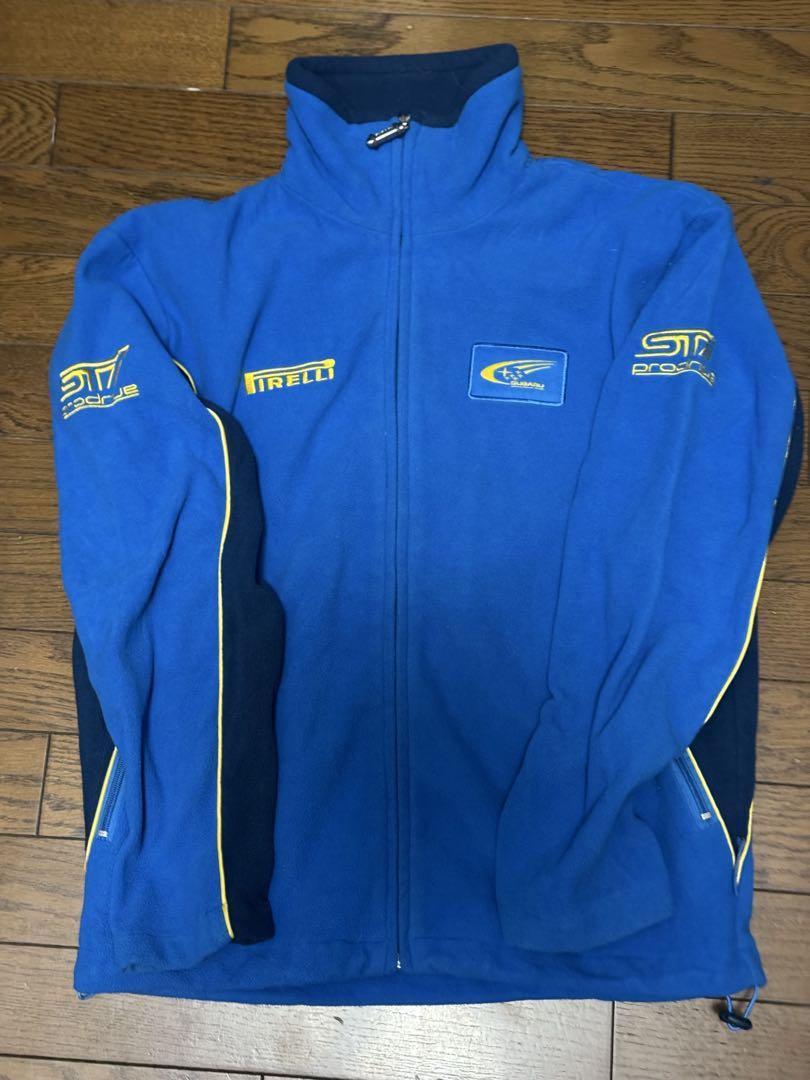 SUBARU STI フリースジャケット 青