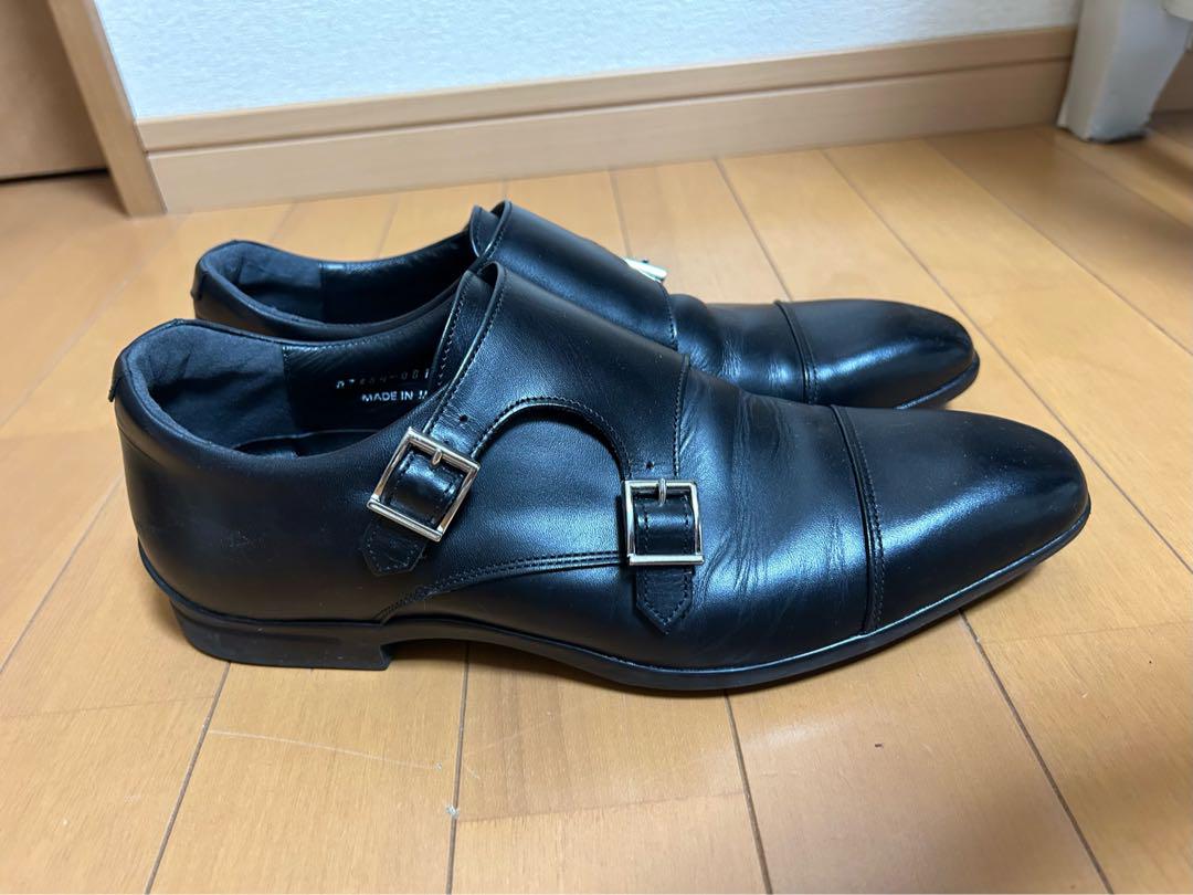 【美品】三陽山長　Q7404-081 09 41  ダブルモンクストラップ