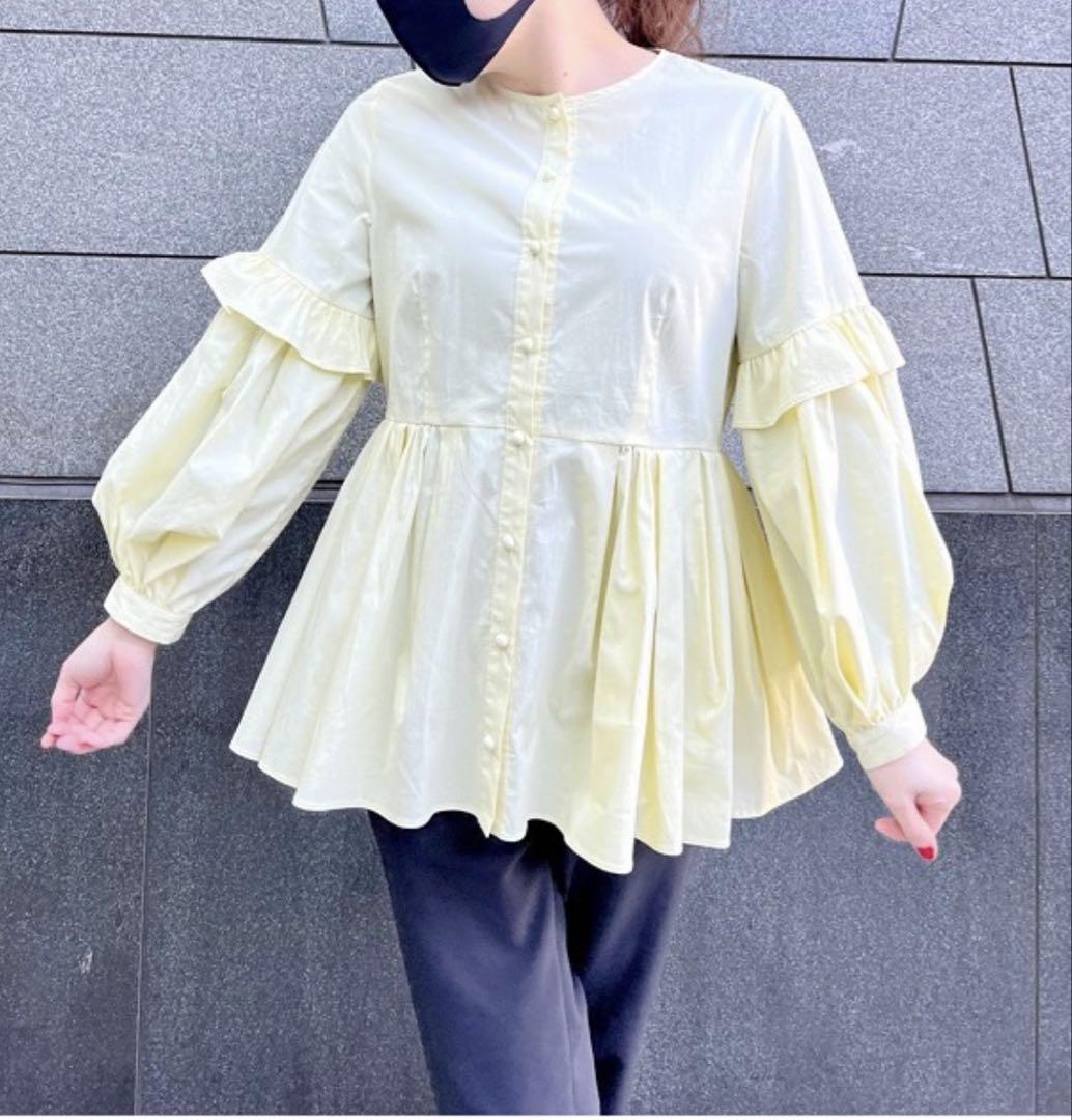 【SONO】ブラウス　イエロー　シャツ