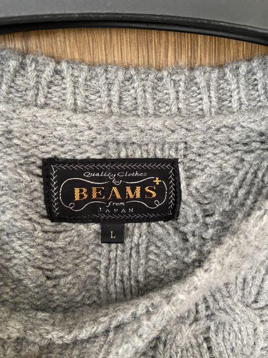 はエルボー ビームスプラス クレイジーパターン ニット BEAMS HxoYt-m46787830192 セーター エルボーパッチ でつくりが