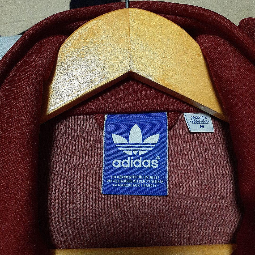 美品　adidas 赤白 トラックジャケット M