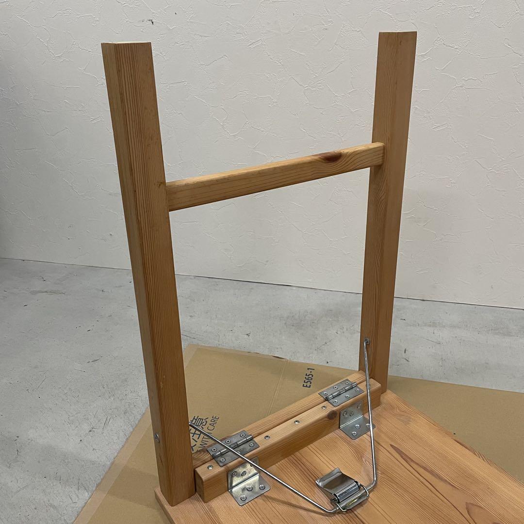 MUJI 良品計画 パイン材 折りたたみ式 テーブル 幅80cm