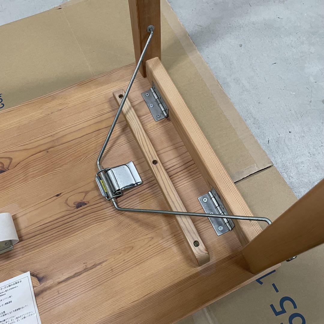MUJI 良品計画 パイン材 折りたたみ式 テーブル 幅80cm