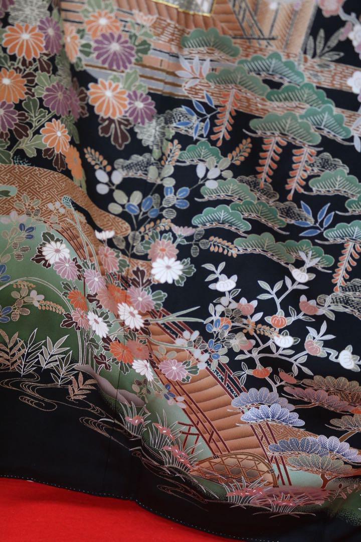 留袖　黒留袖　既製品　仕立て上がり　すぐ着れる　正絹　着物　結婚式