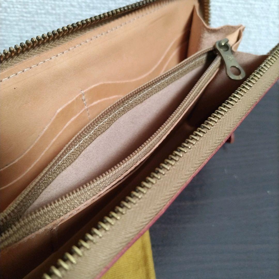 新品 イルビゾンテ 本革 レザー 長財布 ウォレット クロコ L字 レッド ヌメ