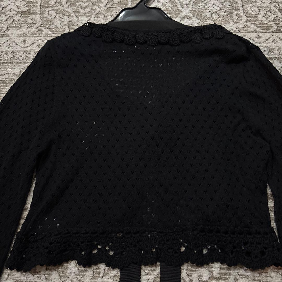 ローズレース姫袖ボレロ 黒×黒 BABY THESTARSSHINEBRIGHT