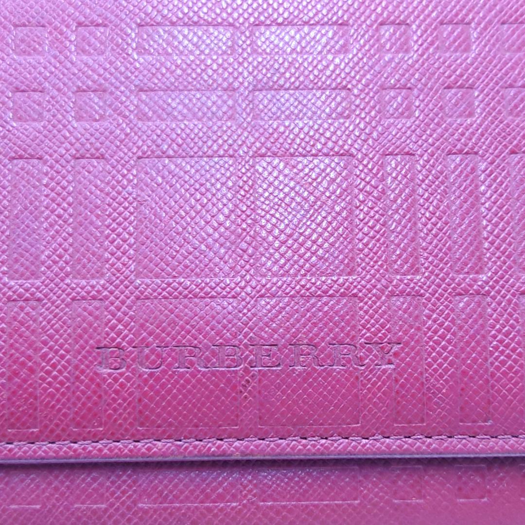 BURBERRY バーバリー エンボス チェック がま口 長財布