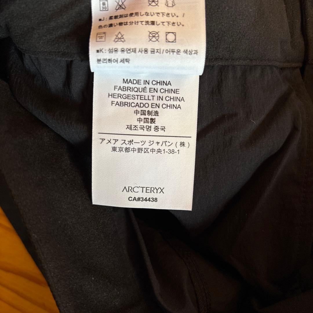アークテリクス ワークパンツ 30 ブラック アークテリクス ワークパンツ 30 ブラック