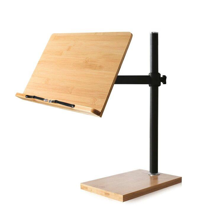 ★デスクトップ ブックスタンド パソコン 木製 39.1×27.9cm