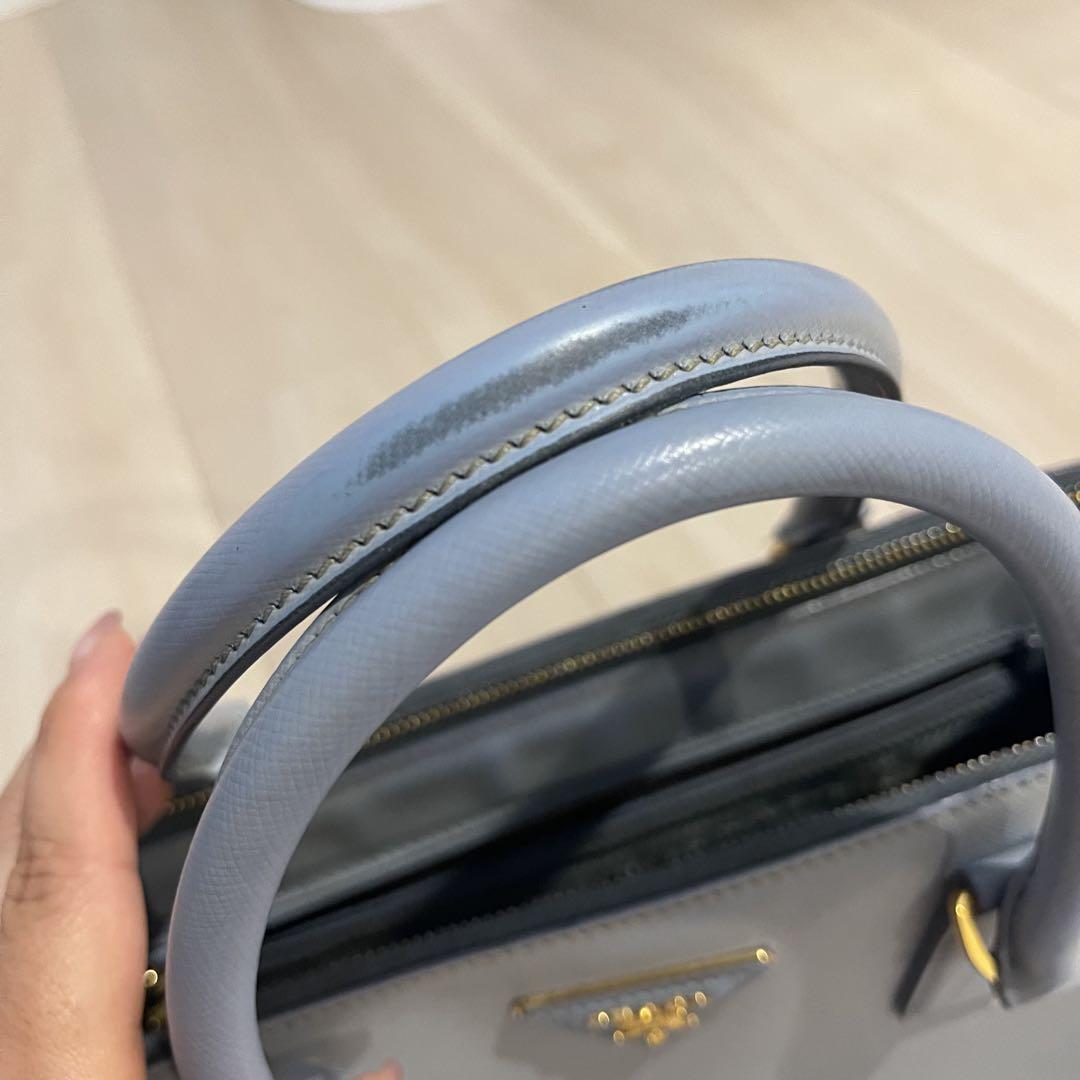 PRADA♡サフィアーノ バッグ 水色 ASTSALE