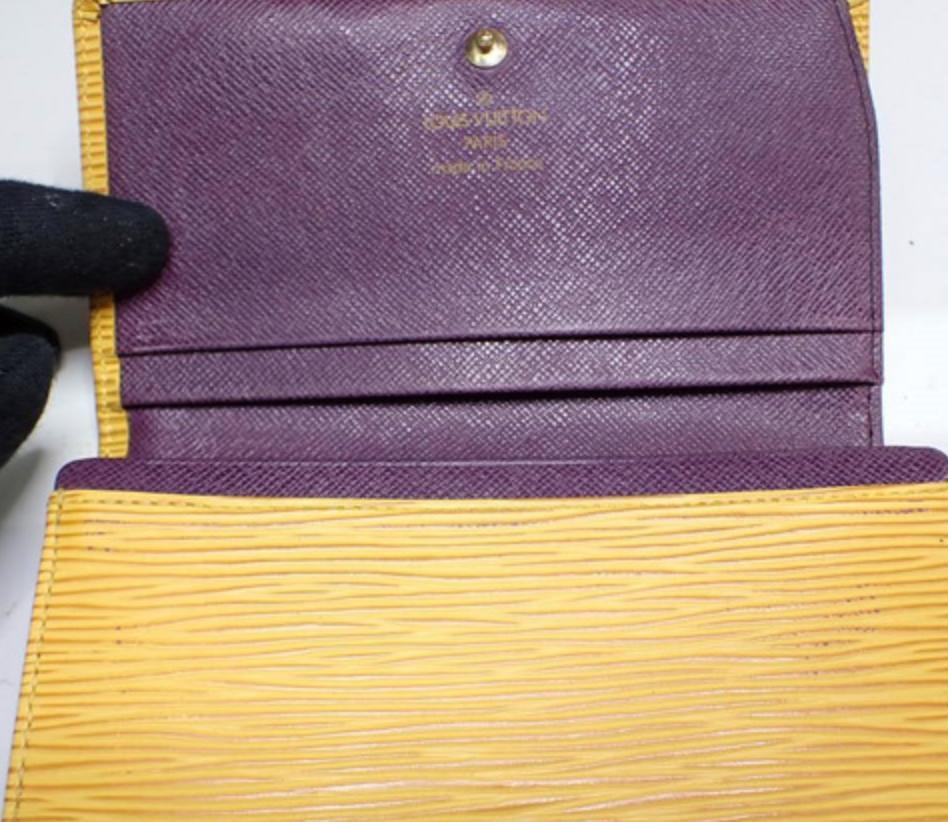 LOUIS VUITTON ポルトモネ ビエ トレゾール タッシリイエロー